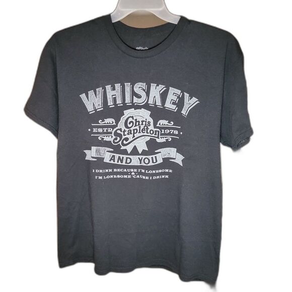 Chris Stapleton Tee "Whiskey And You" Short Sleeve Black - Size Large - Picture 2 of 4
